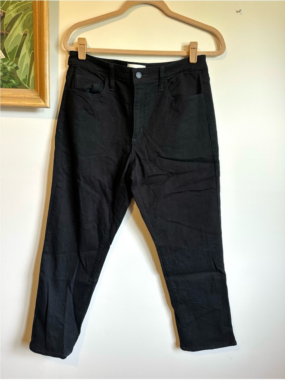 Universal Thread High Rise Slim Straight Jeans Womens 10 30S Black